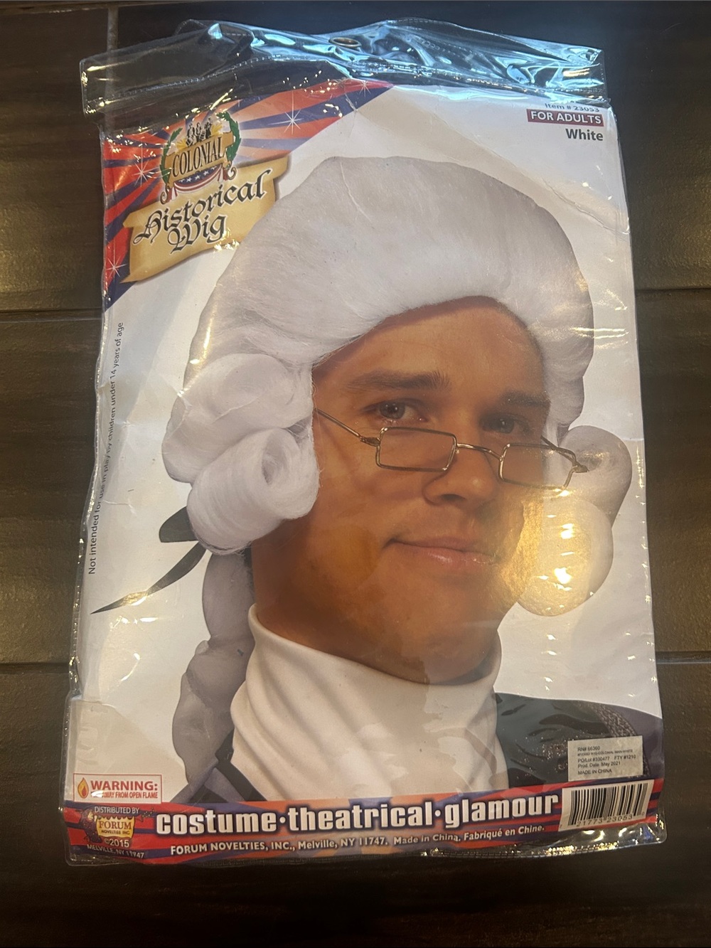 Colonial Historical Wig - White NWT